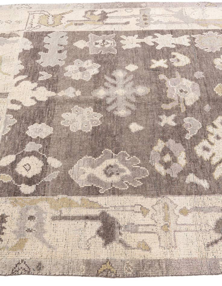 Detail image of  5' 5 x 7' 3  Hand Knotted Moroccan Wool Rug