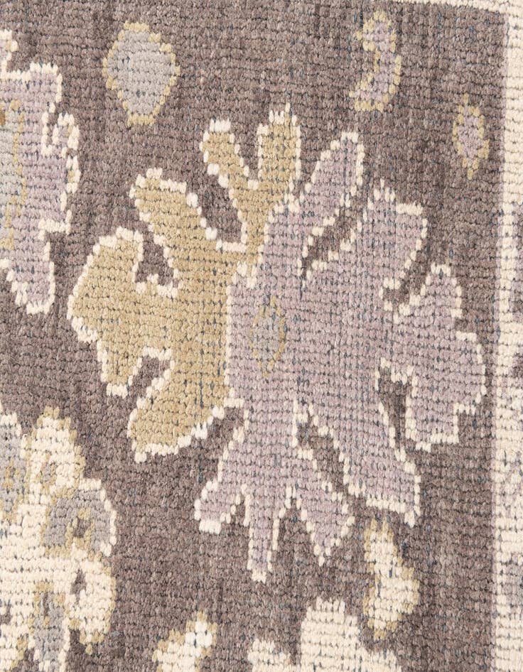 Detail image of  5' 5 x 7' 3  Hand Knotted Moroccan Wool Rug
