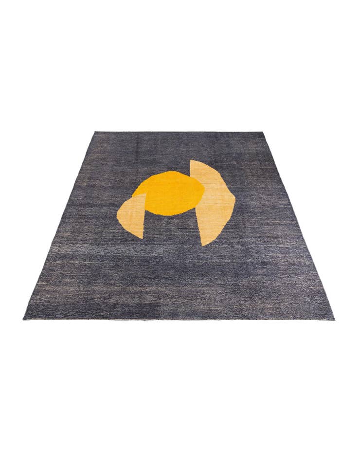 Detail image of  9' 4 x 11' 7  Hand Knotted Moroccan Wool Rug