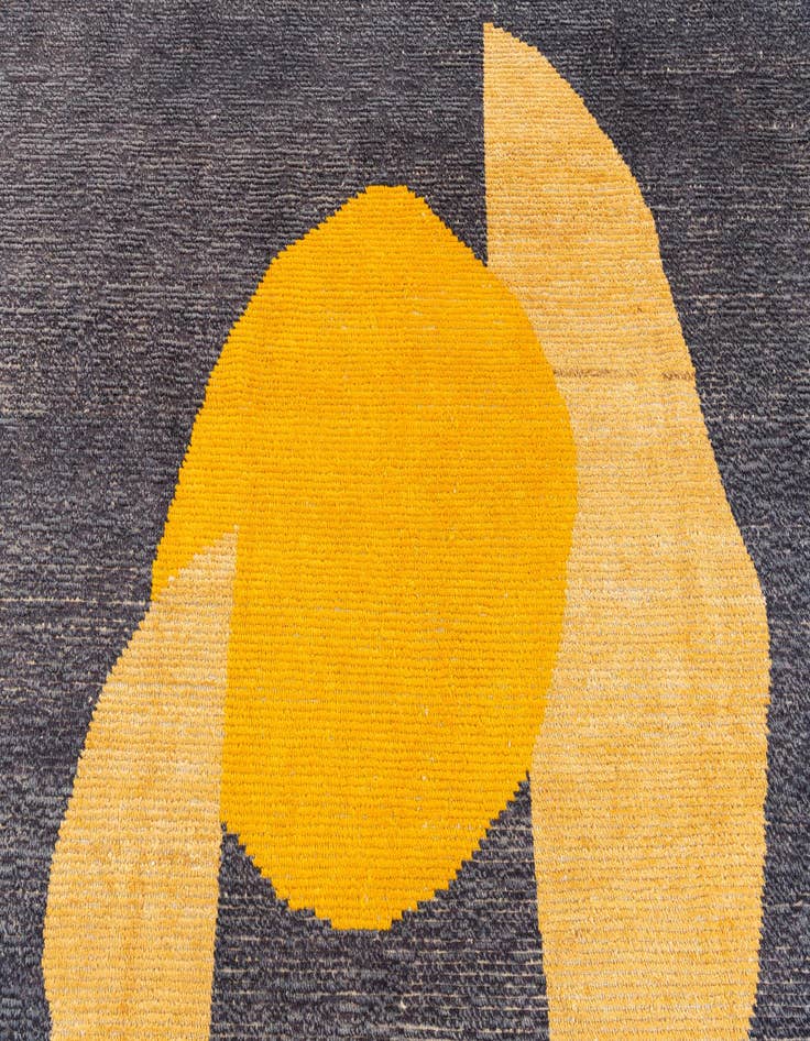 Detail image of  9' 4 x 11' 7  Hand Knotted Moroccan Wool Rug