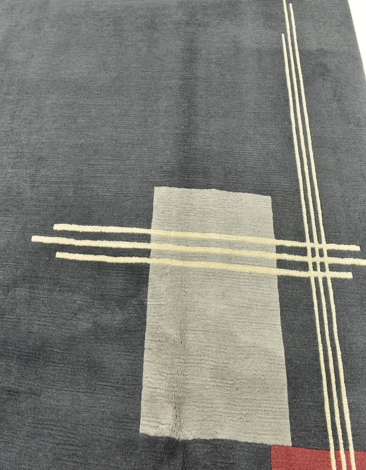 Detail image of  8' 2 x 11' 7  Hand Knotted Nepal Wool Rug