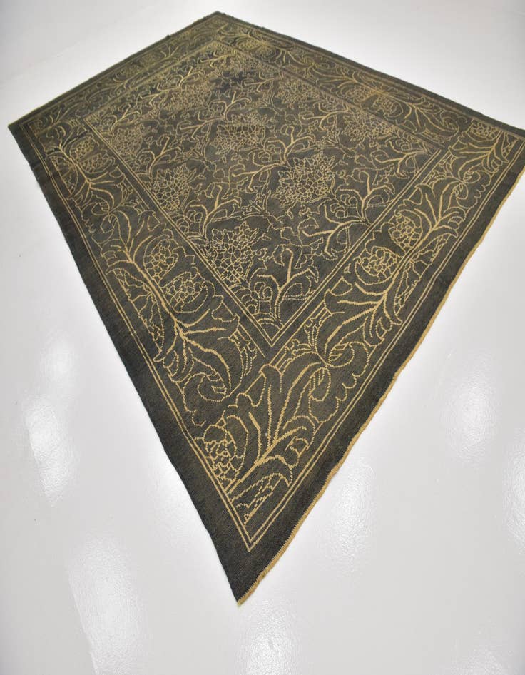 Detail image of  10' 9 x 15' 8  Hand Knotted Oushak Wool Rug