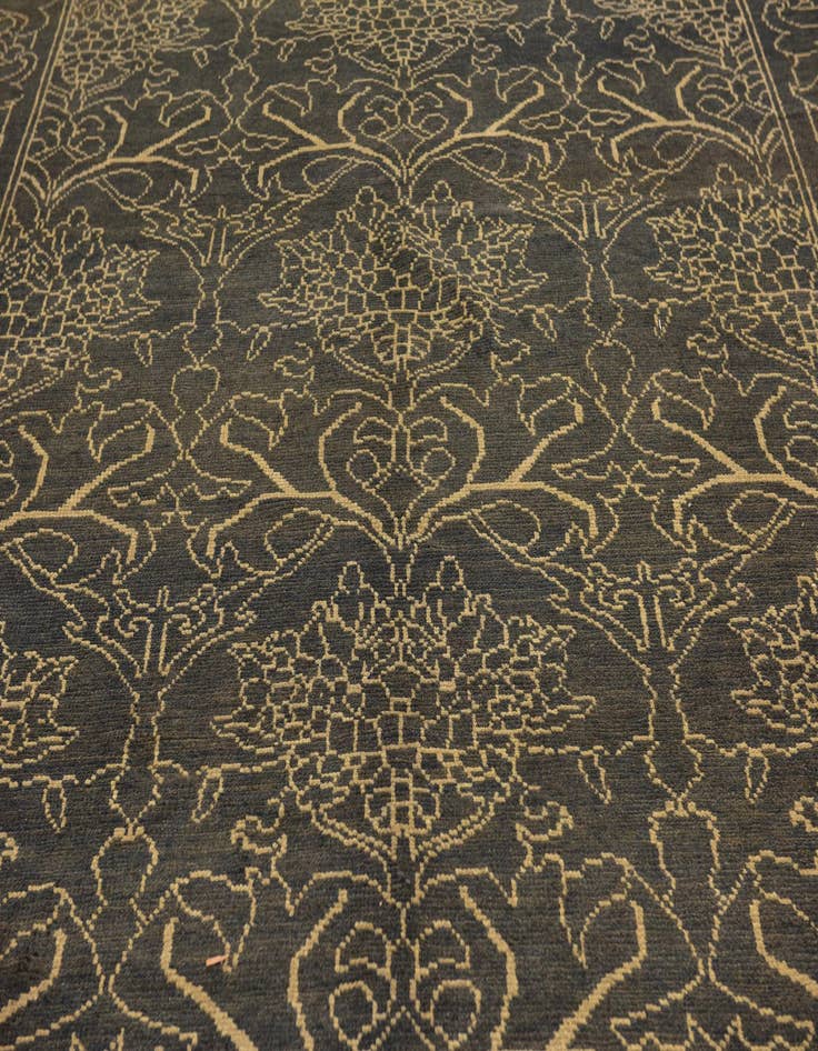 Detail image of  10' 9 x 15' 8  Hand Knotted Oushak Wool Rug