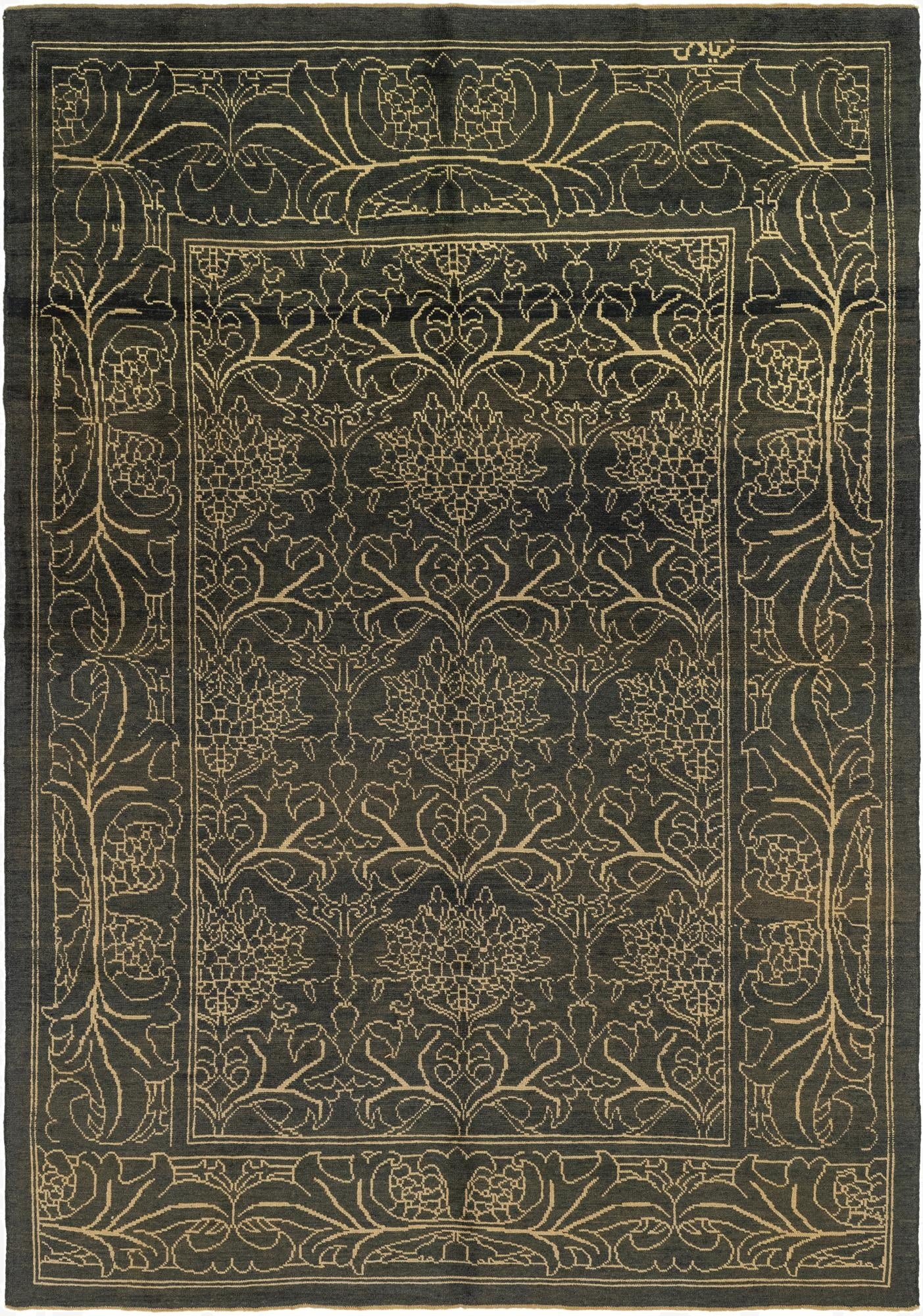  10' 9 x 15' 8  Hand Knotted Oushak Wool Rug