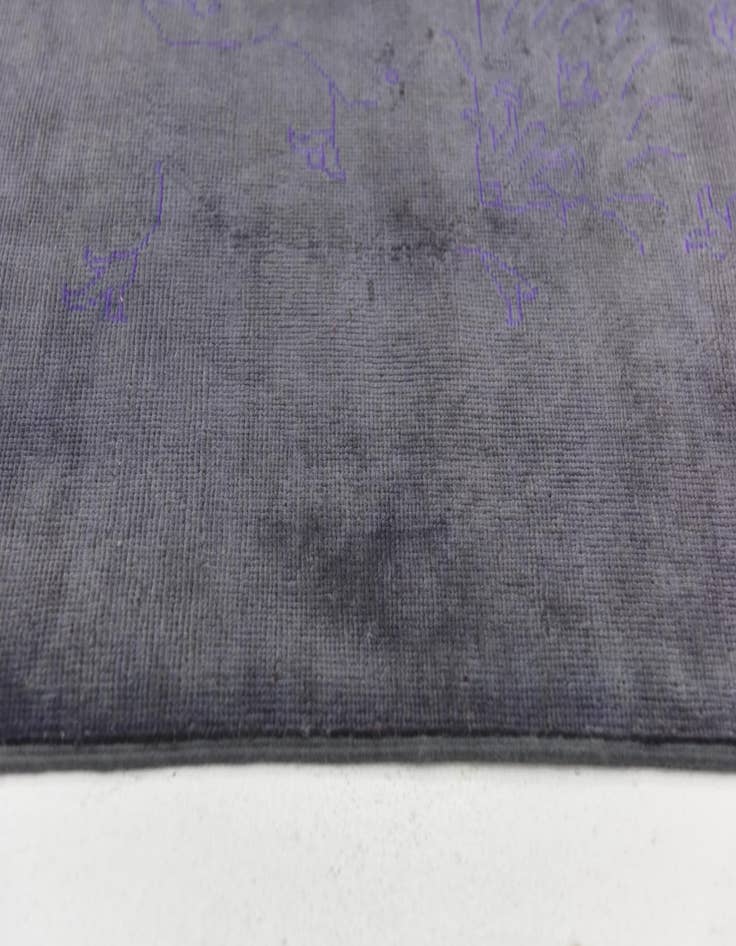 Detail image of  4' 10 x 6' 2  Hand Knotted Over-Dyed Ziegler Rug