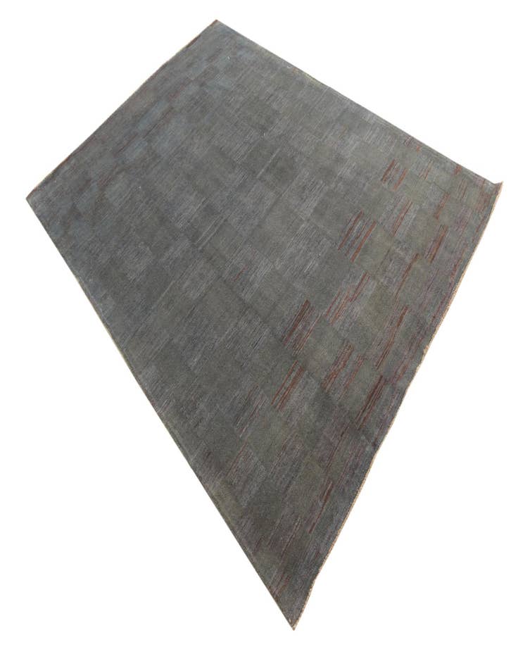 Detail image of  5' 6 x 7' 6  Hand Knotted Over-Dyed Ziegler Rug