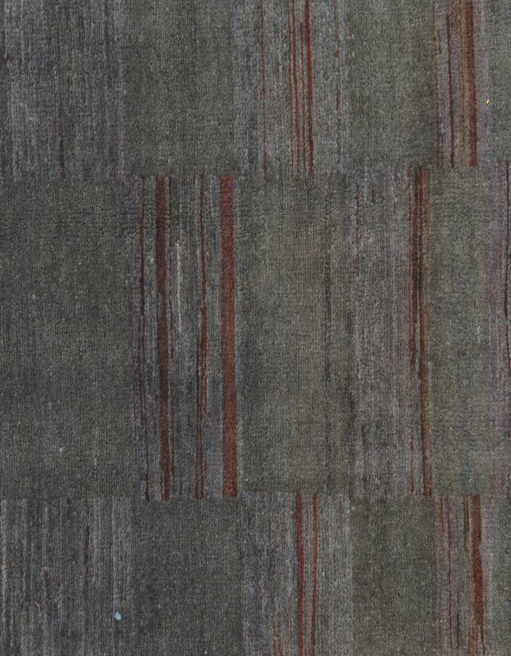 Detail image of  5' 6 x 7' 6  Hand Knotted Over-Dyed Ziegler Rug