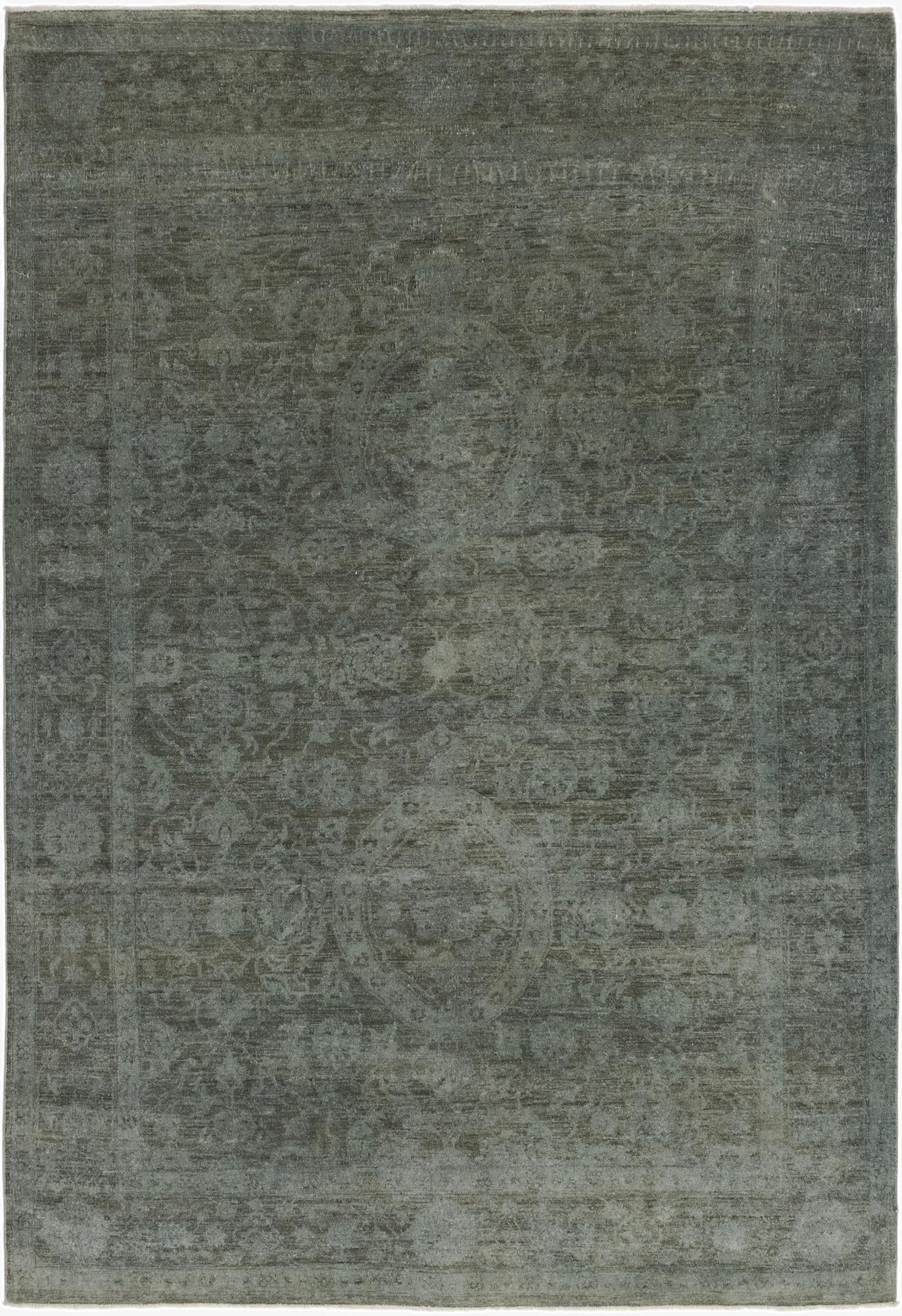  6' x 8' 10  Hand Knotted Over-Dyed Ziegler Rug