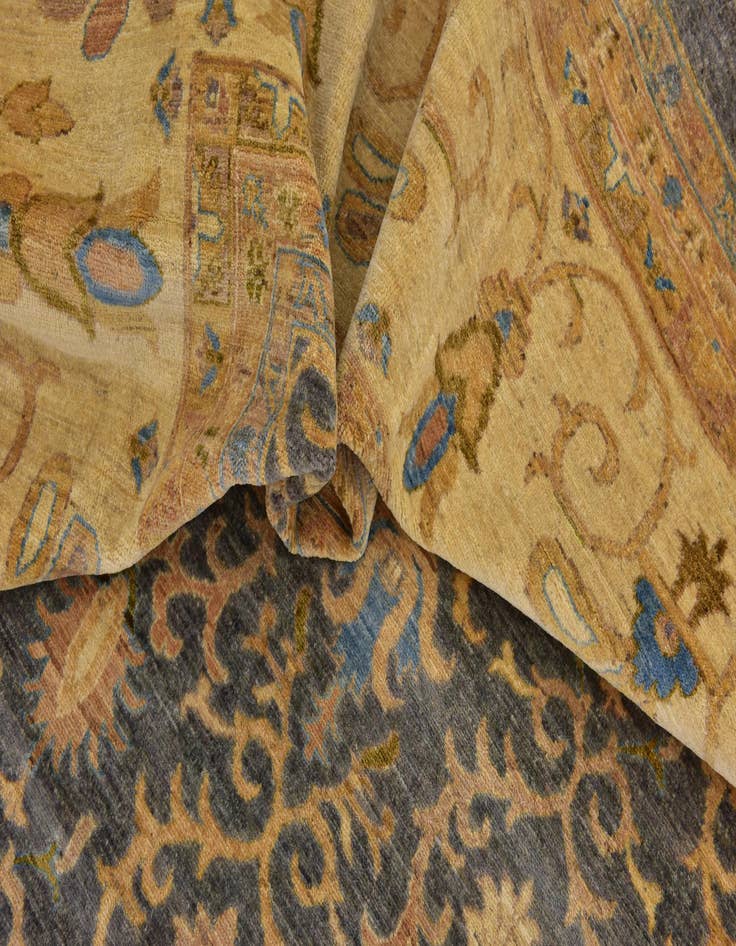Detail image of 16' 7 x 22' 3 Hand Knotted Peshawar Ziegler Oriental Rug