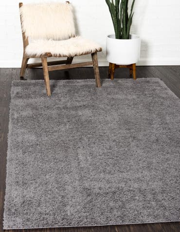  5' x 8' Solid Shag Rug