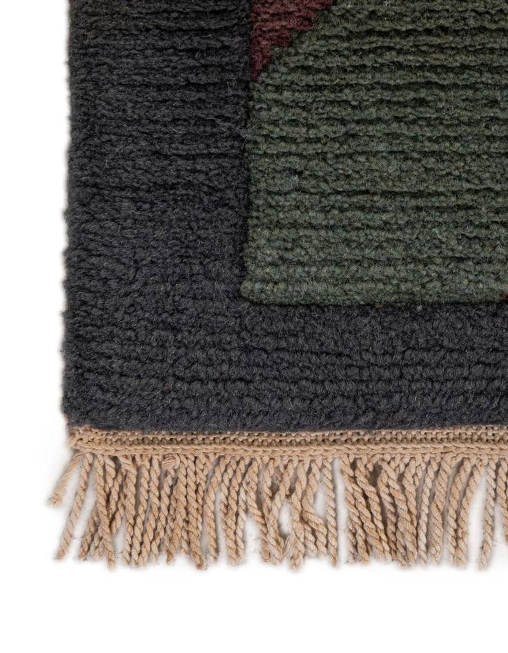 Detail image of  6' 8 x 9' 9  Hand Knotted Tibet Wool Rug