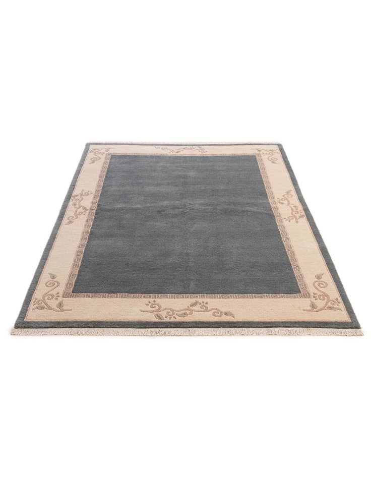 Detail image of  5' 7 x 7' 10  Hand Knotted Tibet Wool Rug