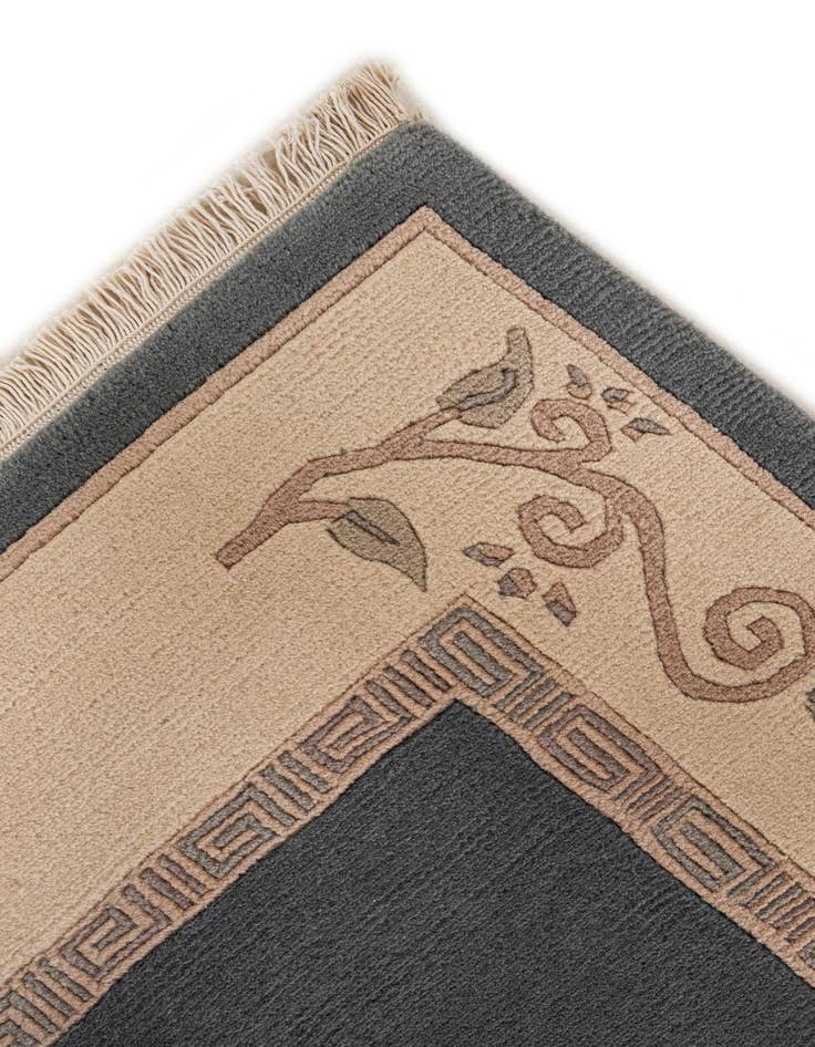 Detail image of  5' 7 x 7' 10  Hand Knotted Tibet Wool Rug