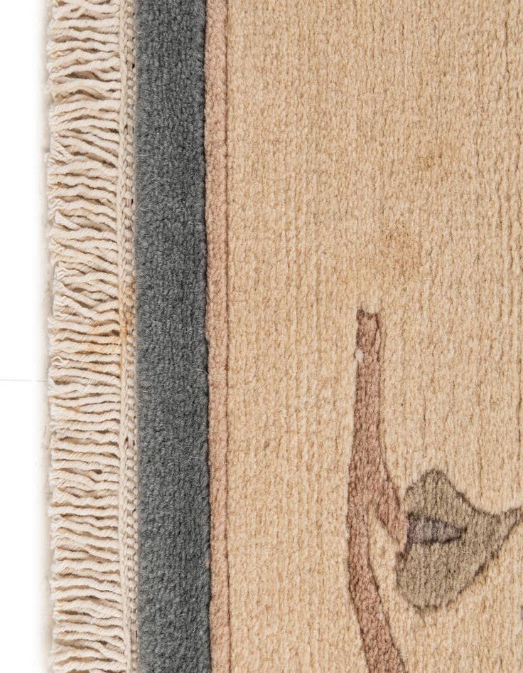 Detail image of  5' 7 x 7' 10  Hand Knotted Tibet Wool Rug