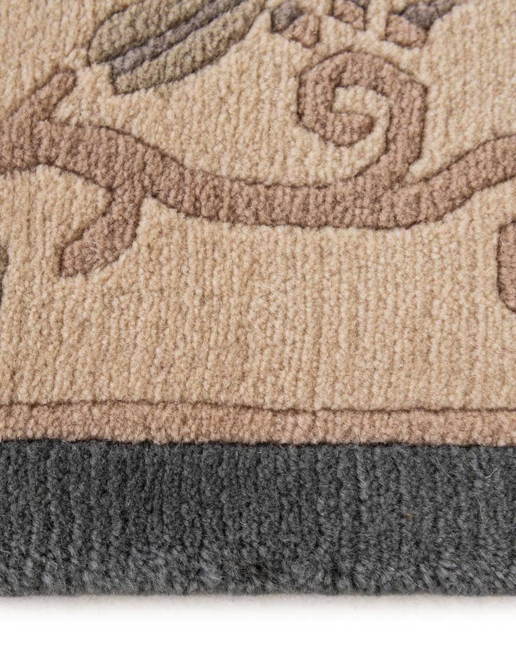Detail image of  5' 7 x 7' 10  Hand Knotted Tibet Wool Rug