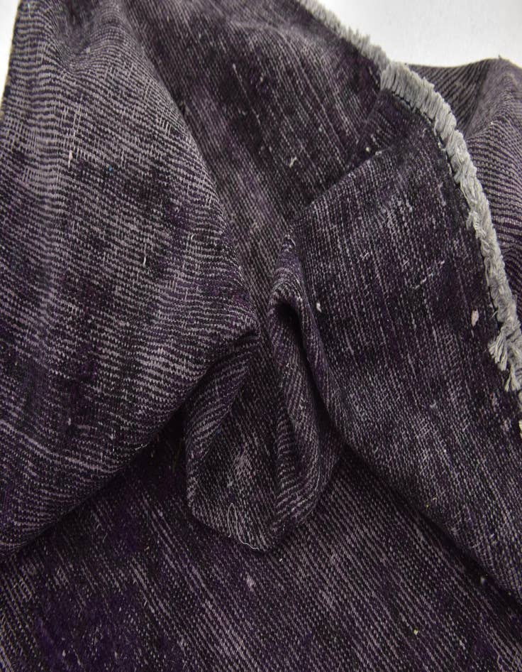 Detail image of  6' 4 x 9'  Hand Knotted Ultra Vintage Persian Wool Rug