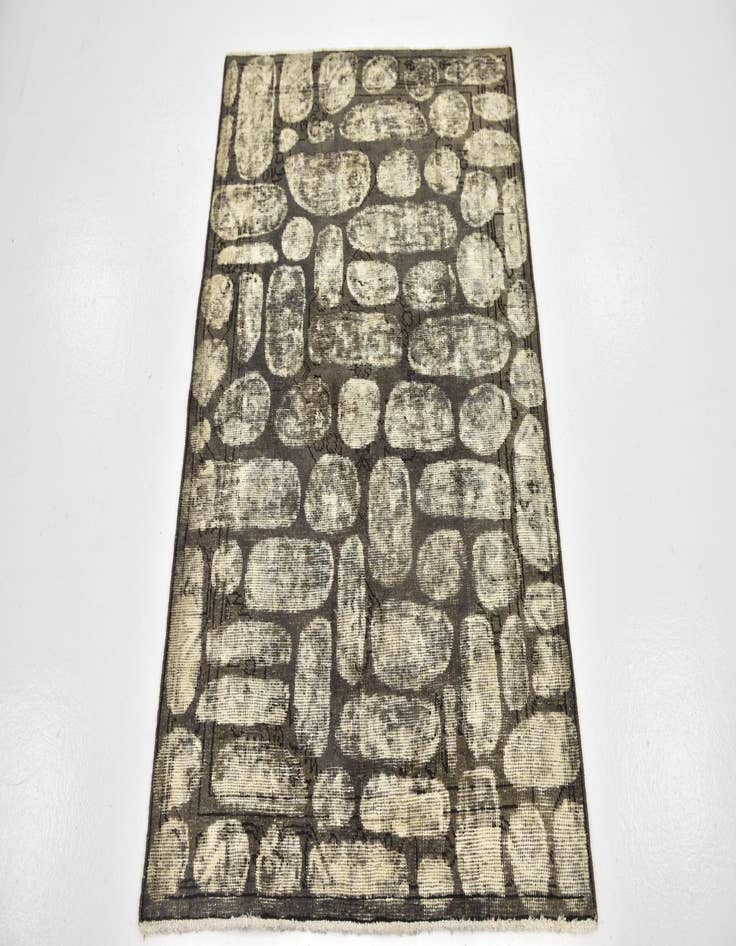 Detail image of  3' 2 x 4' 9  Hand Knotted Ultra Vintage Persian Wool Rug