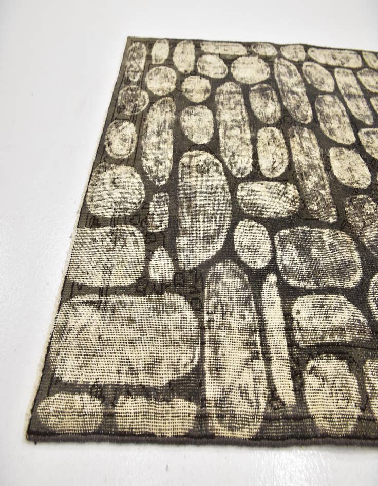 Detail image of  3' 2 x 4' 9  Hand Knotted Ultra Vintage Persian Wool Rug