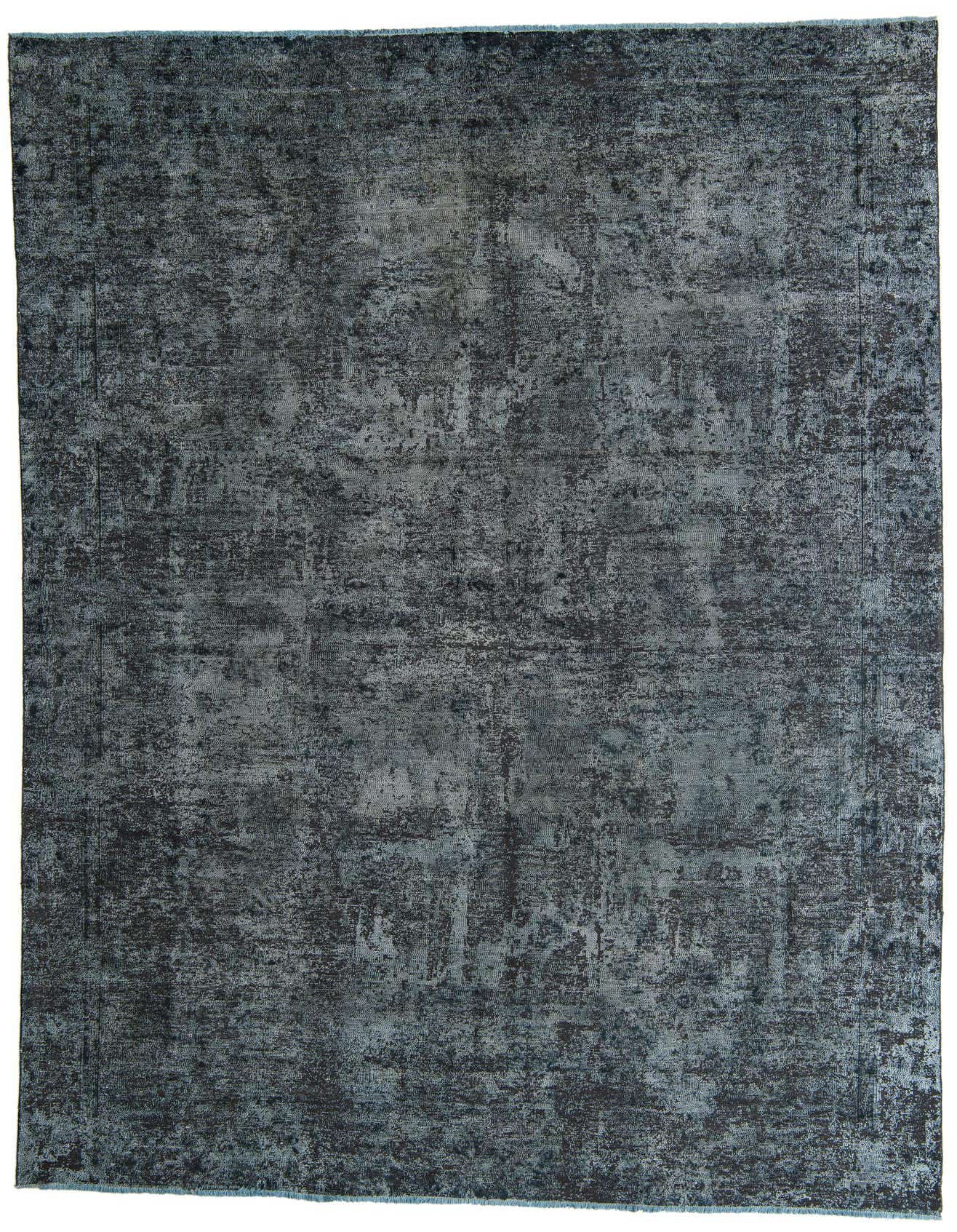 A 9x12 rectangular Ultra Vintage rug in shades of gray and silver, featuring a distressed Persian-inspired pattern.