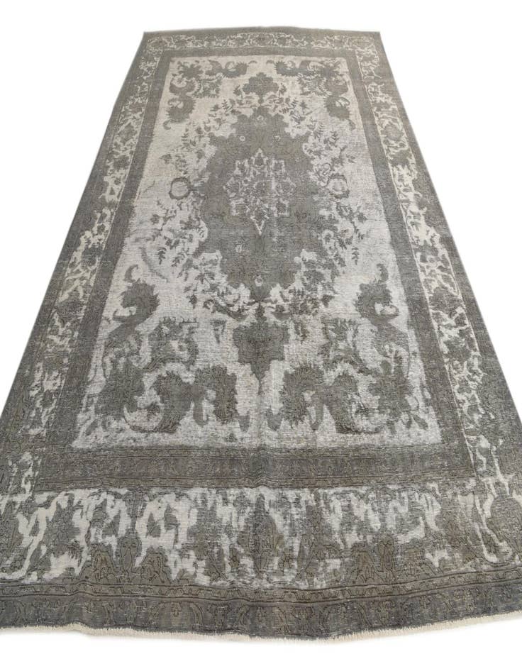 Detail image of  9' 7 x 13'  Hand Knotted Ultra Vintage Persian Wool Rug