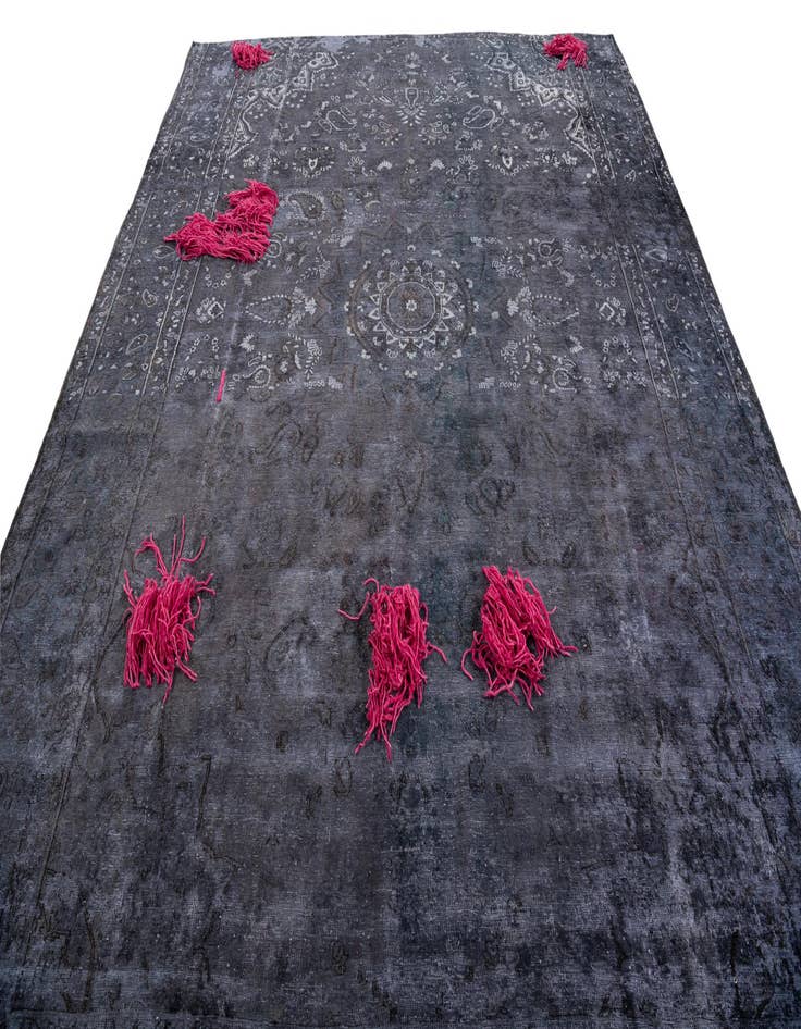 Detail image of  9' 4 x 10' 10  Hand Knotted Ultra Vintage Persian Wool Rug