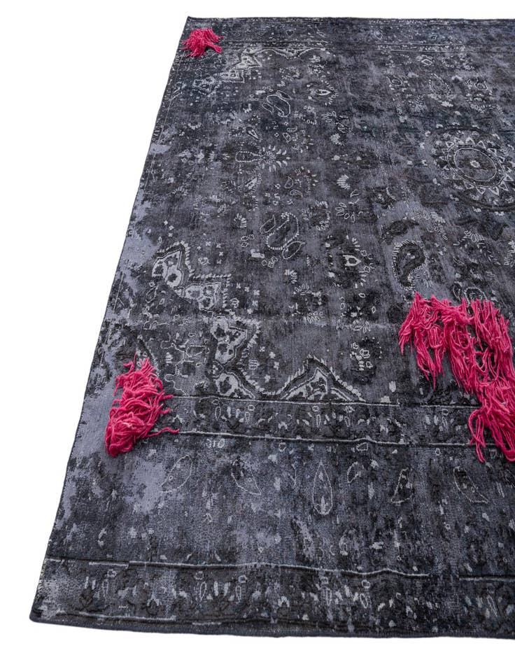 Detail image of  9' 4 x 10' 10  Hand Knotted Ultra Vintage Persian Wool Rug