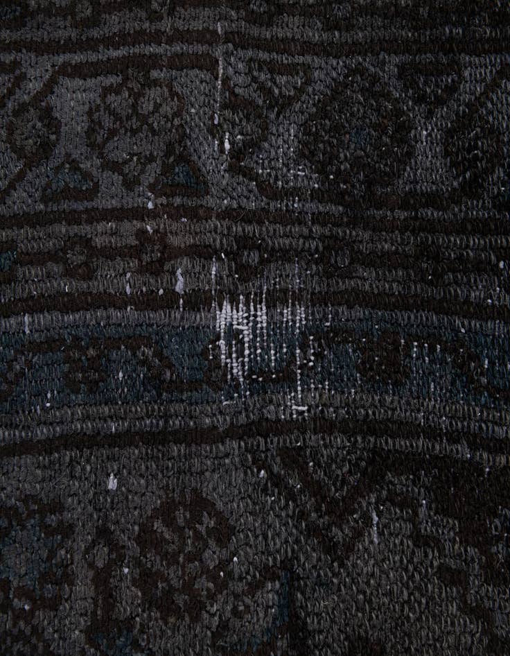 Detail image of  6' 4 x 9' 2  Hand Knotted Ultra Vintage Persian Wool Rug