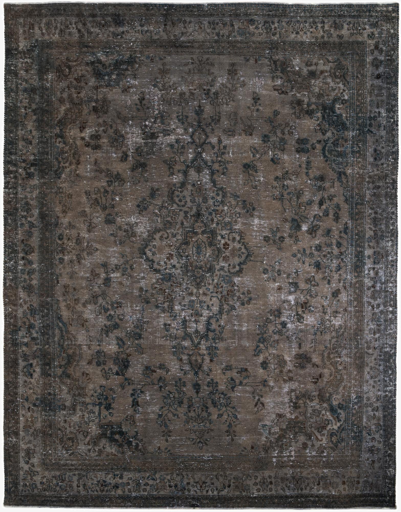  10' 4 x 13' 7  Hand Knotted Ultra Vintage Persian Wool Rug
