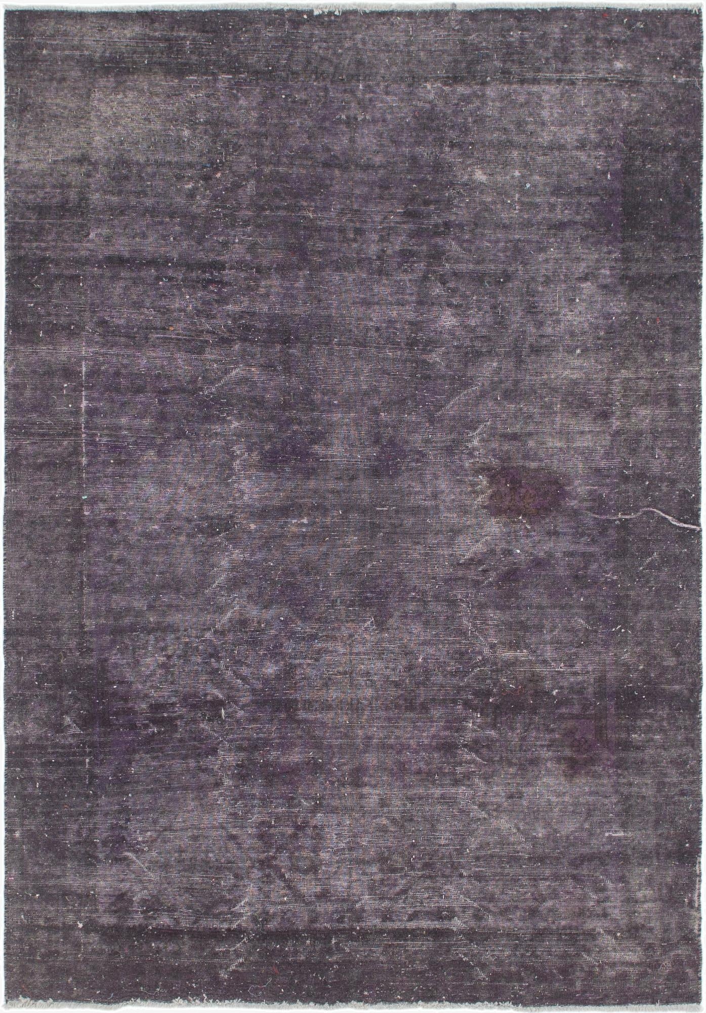  6' 4 x 9'  Hand Knotted Ultra Vintage Persian Wool Rug