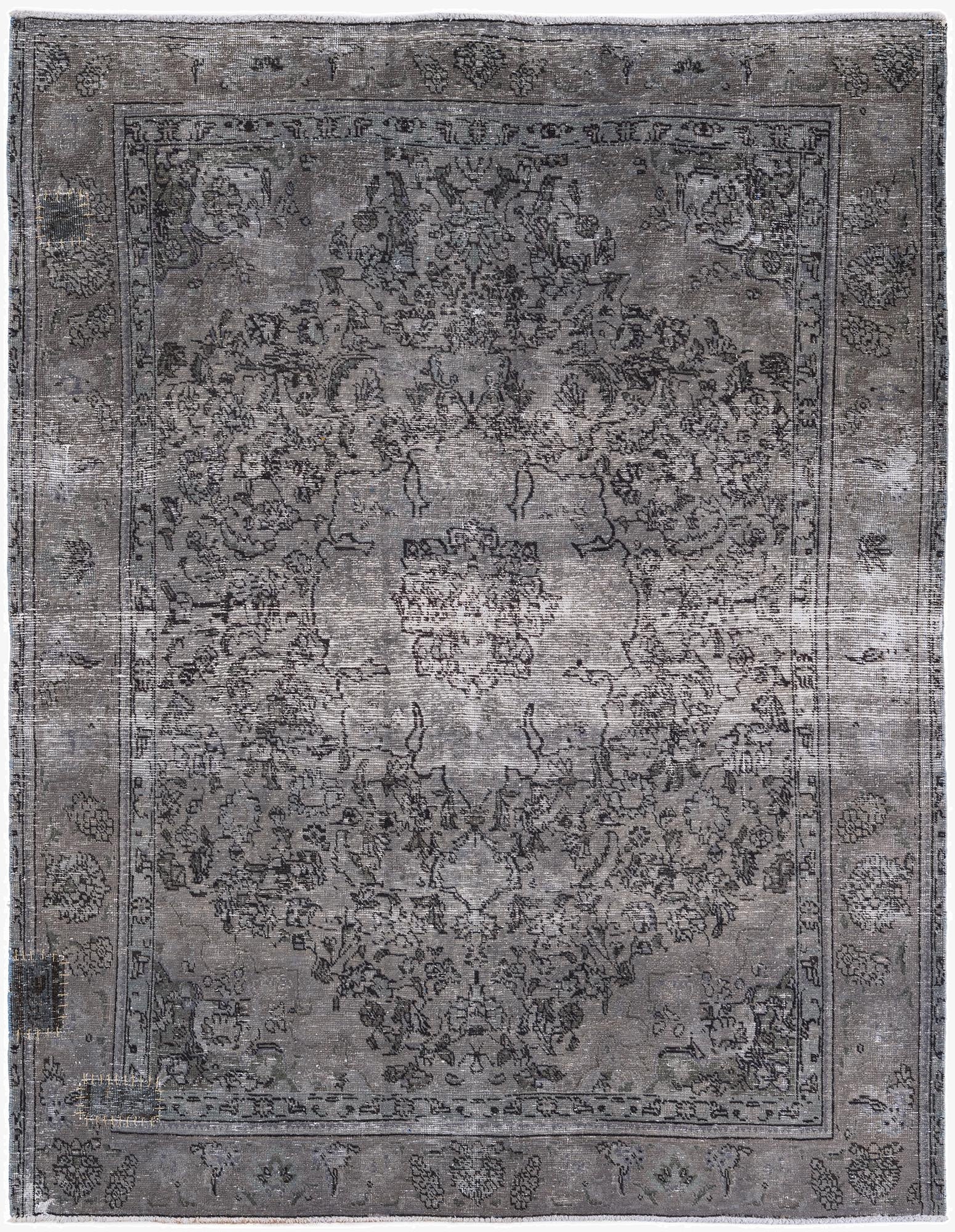  6' 5 x 8' 3  Hand Knotted Ultra Vintage Persian Wool Rug