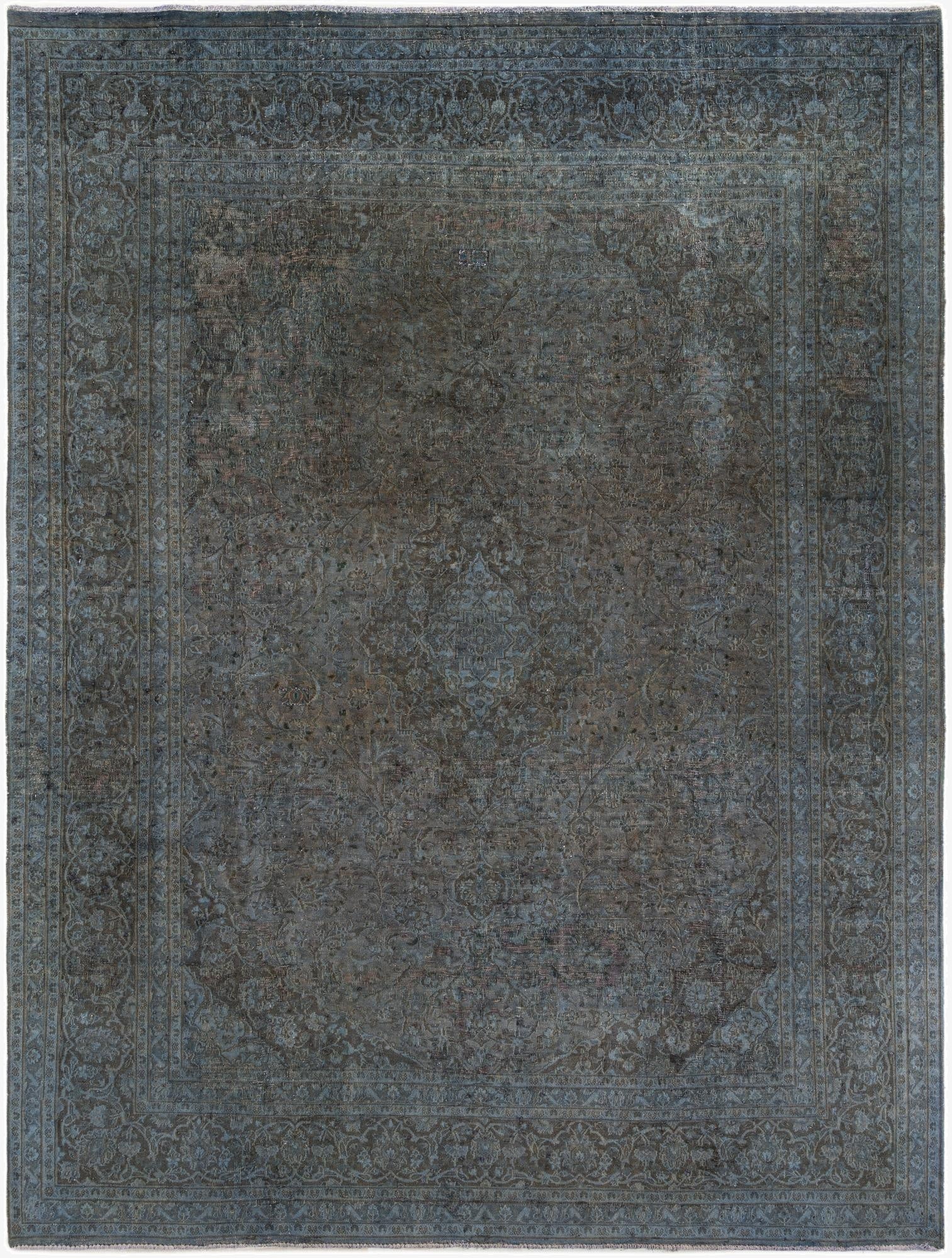  9' 6 x 12' 4  Hand Knotted Ultra Vintage Persian Wool Rug