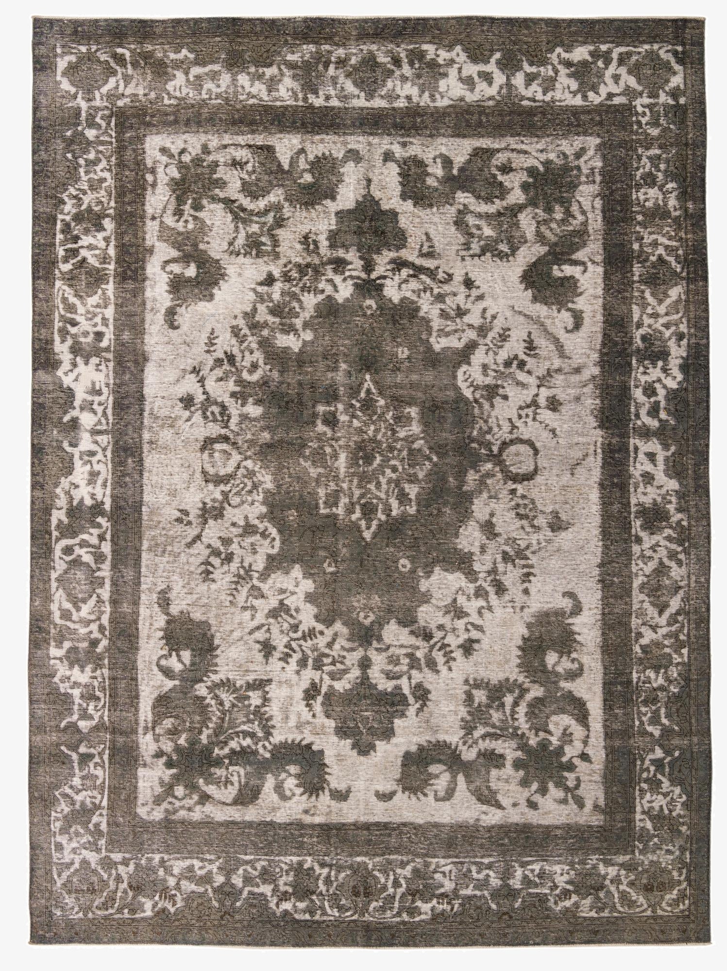  9' 7 x 13'  Hand Knotted Ultra Vintage Persian Wool Rug