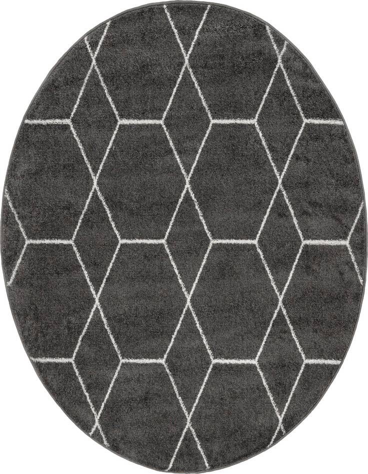 Detail image of  3' x 3' Lattice Frieze Round Rug