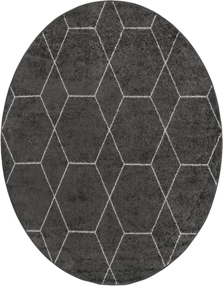 Detail image of  7' x 7' Lattice Frieze Round Rug