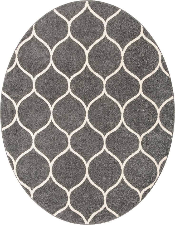 Detail image of  6' x 6' Lattice Frieze Round Rug