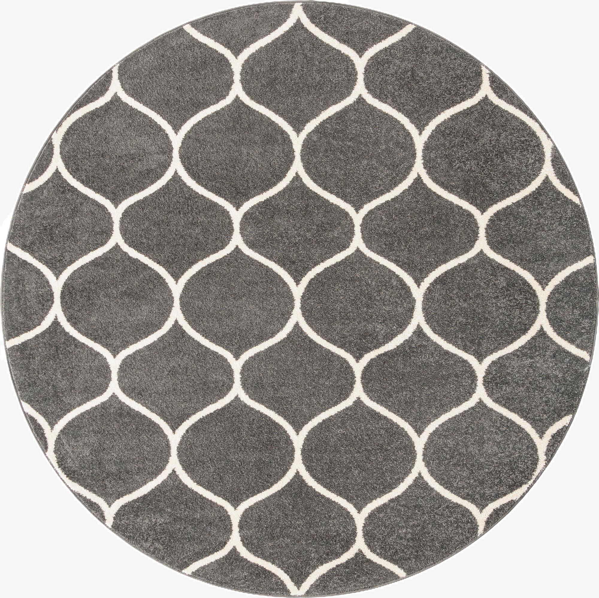  3' x 3' Lattice Frieze Round Rug