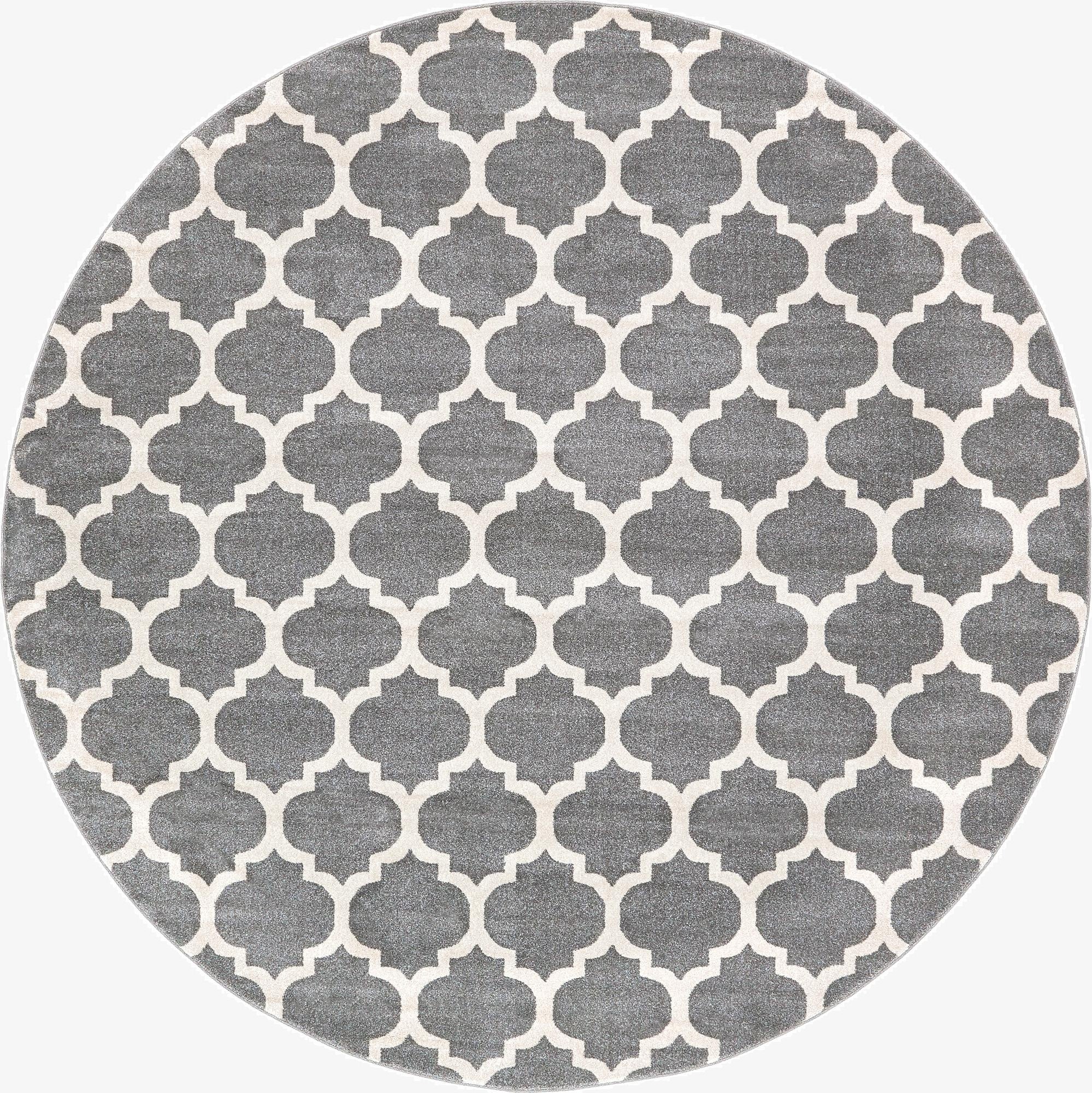  10' x 10' Lattice Round Rug