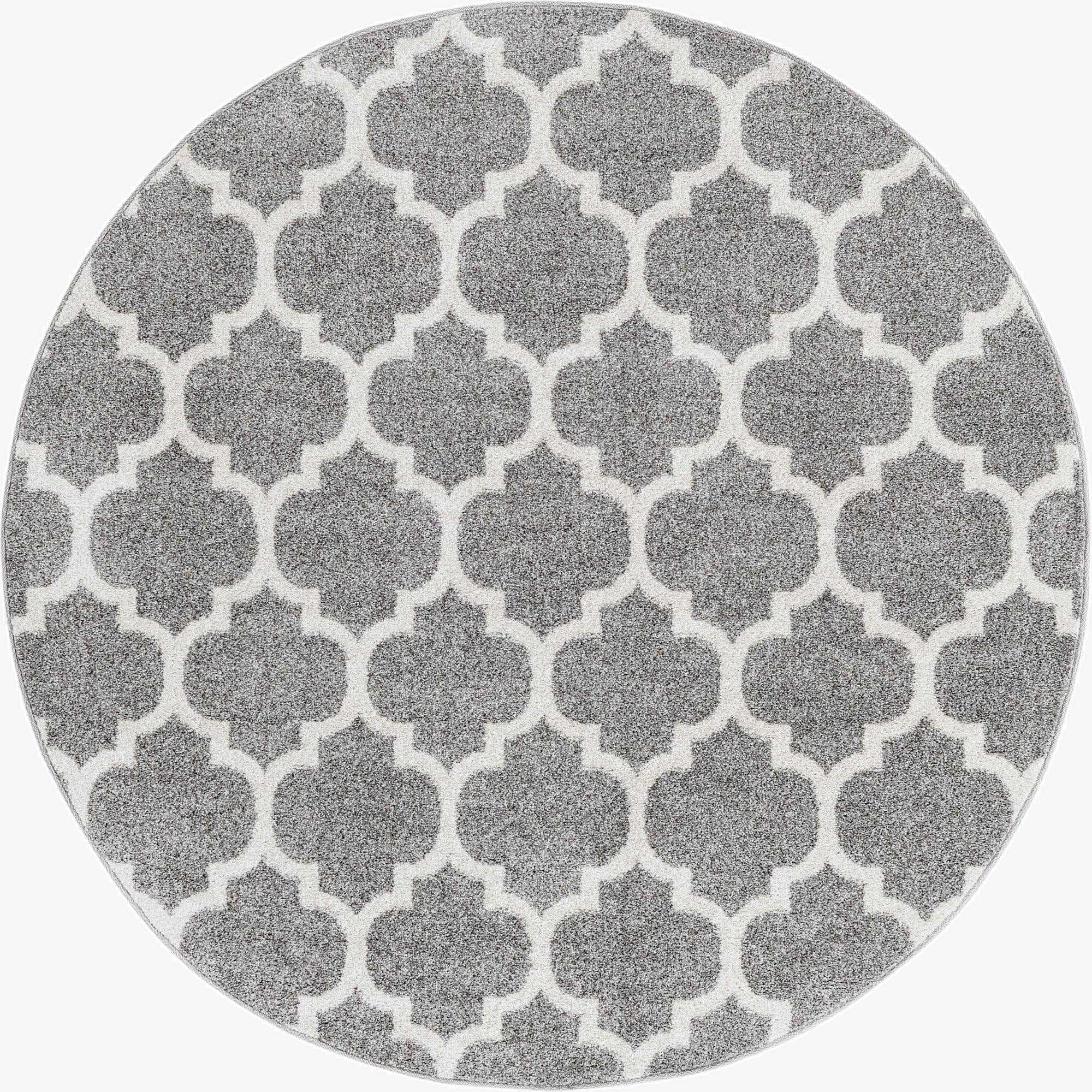  6' x 6' Lattice Round Rug