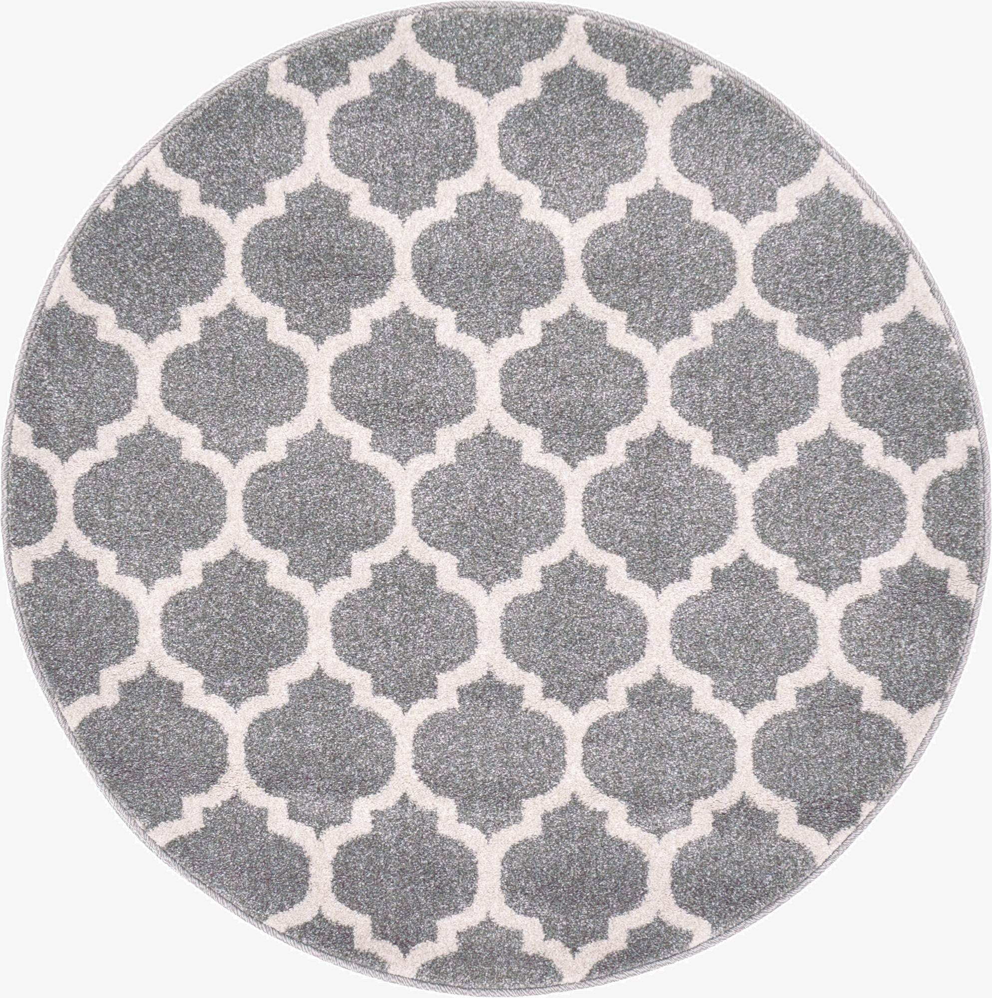  3' x 3' Lattice Round Rug