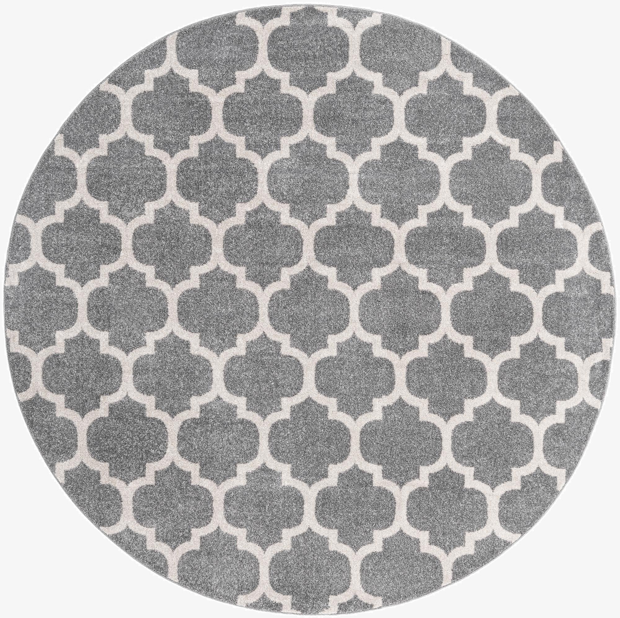  7' 10 x 7' 10 Lattice Round Rug