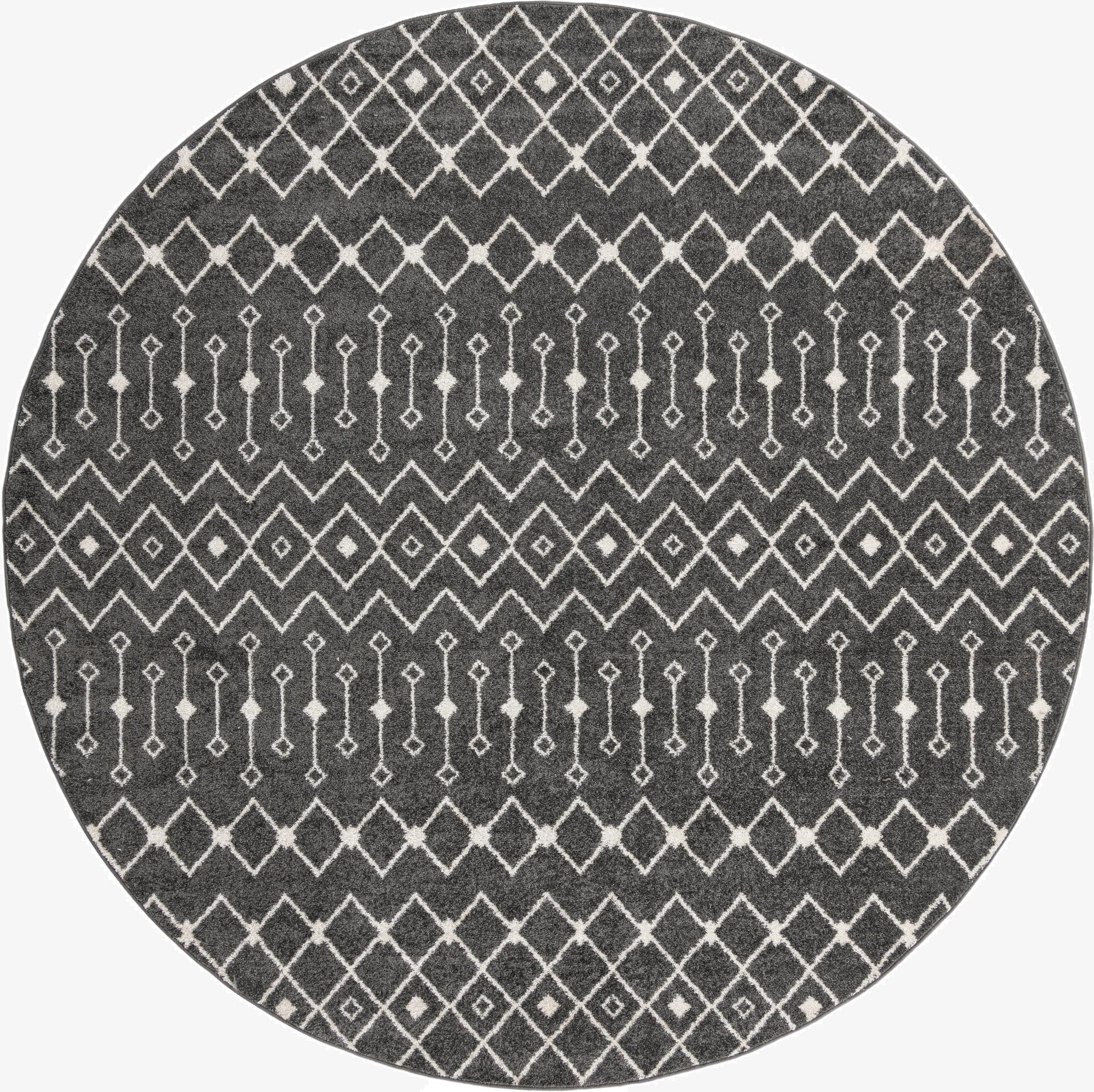  10' x 10' Moroccan Trellis Round Rug
