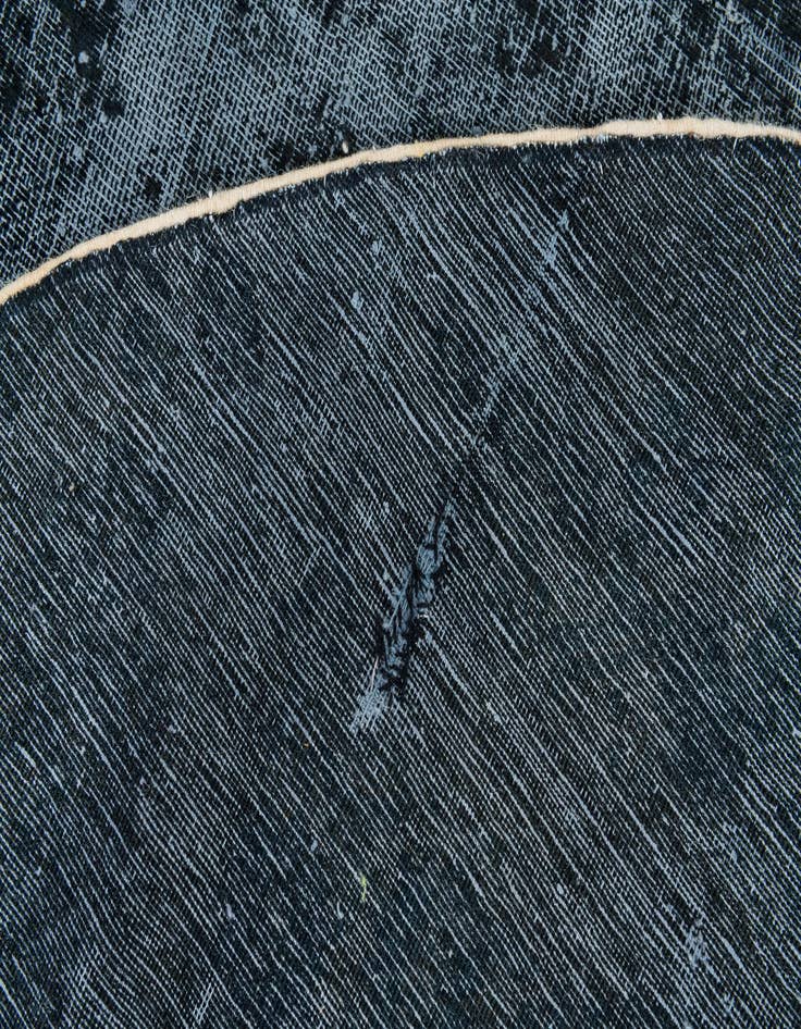 Detail image of  8' 5 x 8' 6  Hand Knotted Ultra Vintage Persian Wool Round Rug