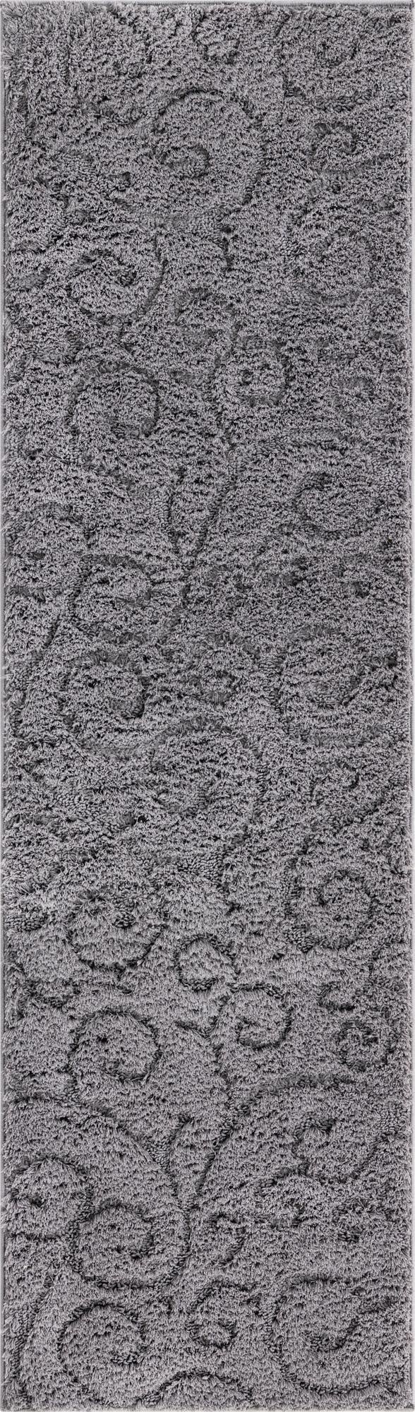  2' x 6' 7 Botanical Shag Runner Rug