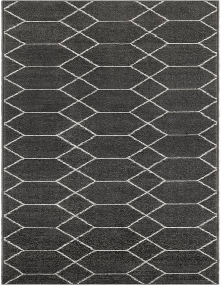 Detail image of  2' 7 x 12' Lattice Frieze Runner Rug