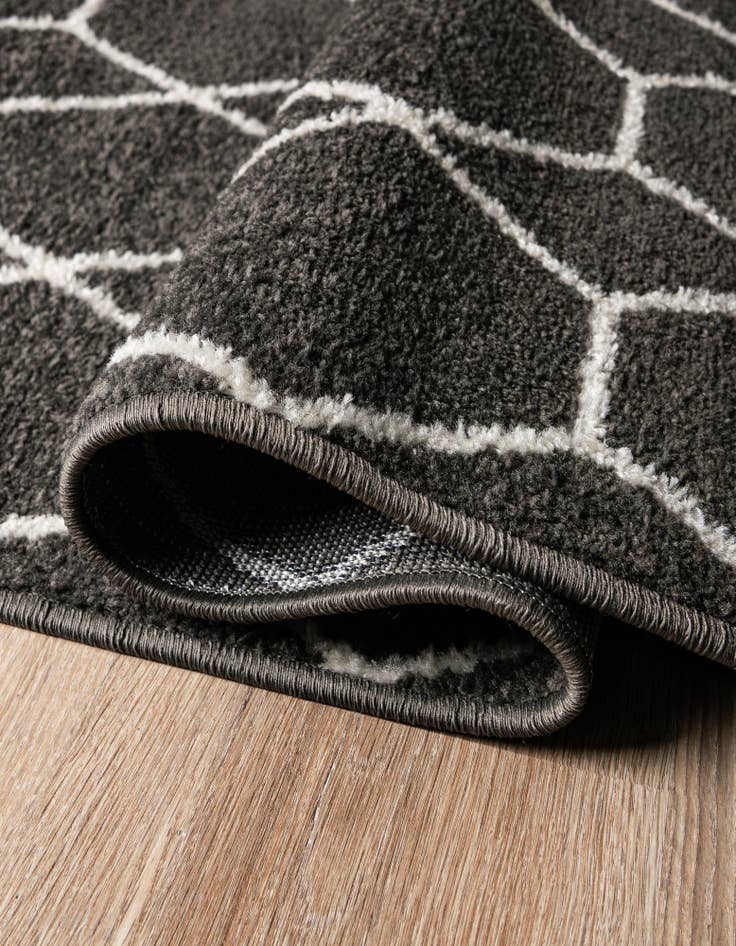 Detail image of  2' 7 x 12' Lattice Frieze Runner Rug