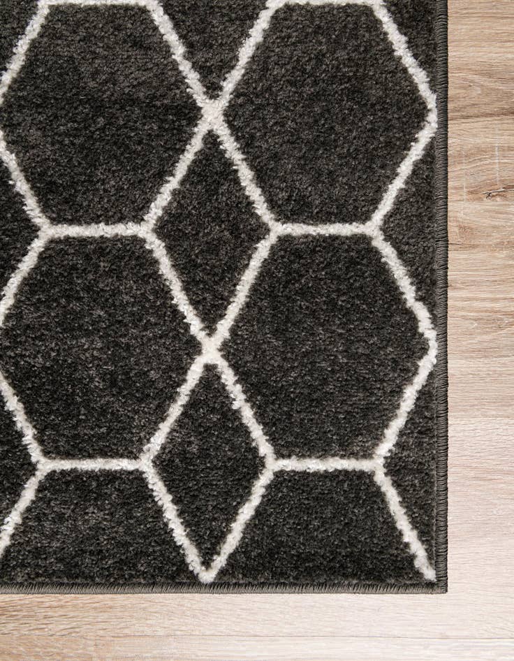 Detail image of  2' 7 x 12' Lattice Frieze Runner Rug