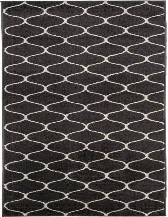 Detail image of  2' 5 x 9' Lattice Frieze Runner Rug