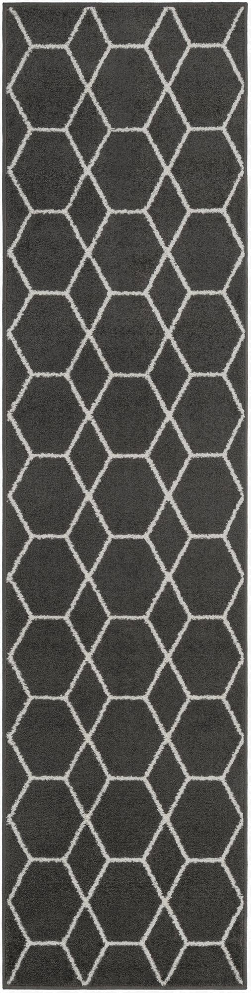  2' x 8' Lattice Frieze Runner Rug