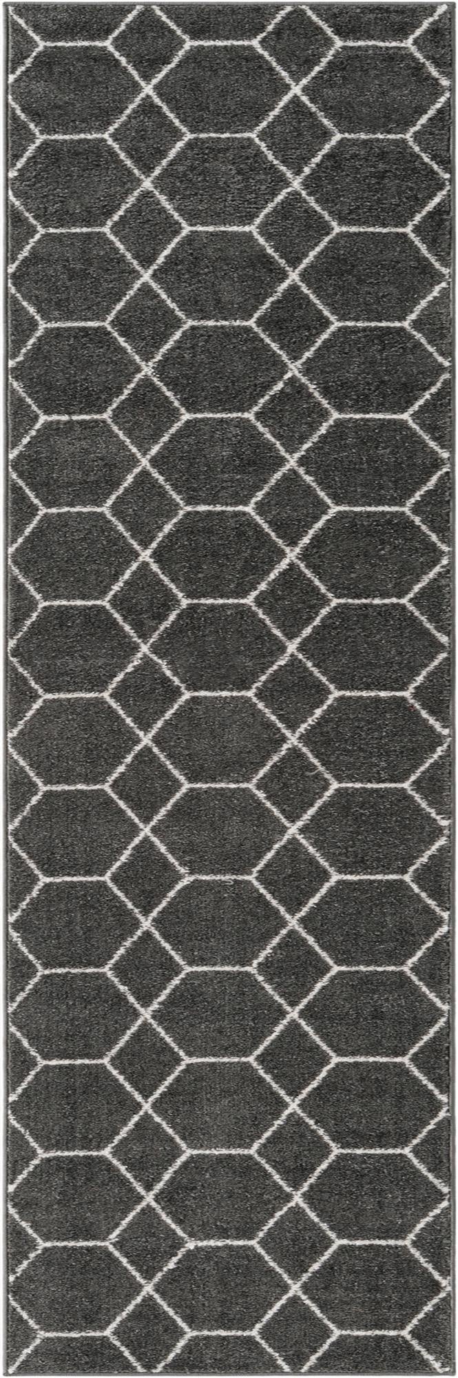  2' x 6' Lattice Frieze Runner Rug