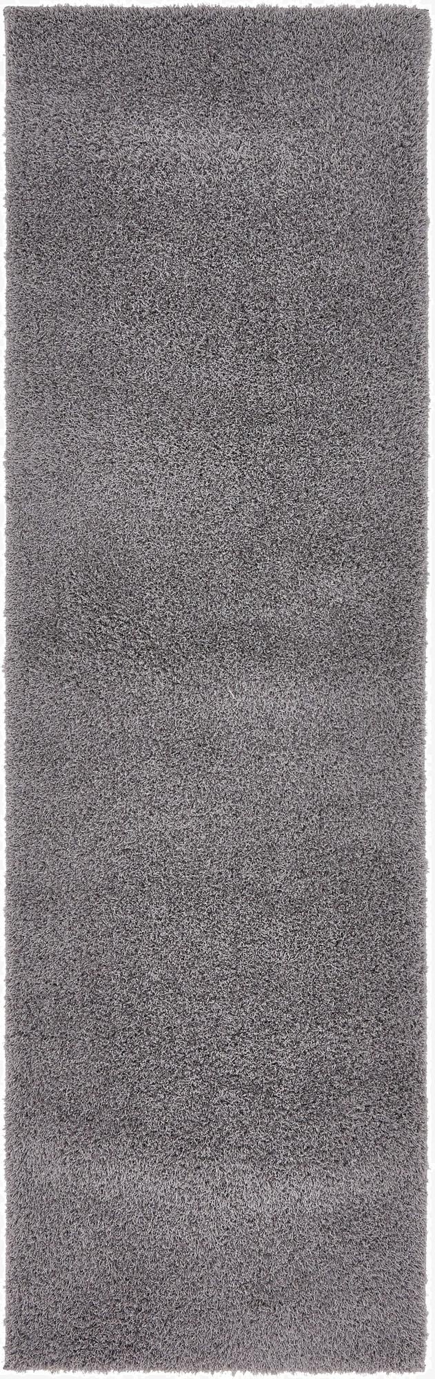  2' x 6' 9 Solid Shag Runner Rug